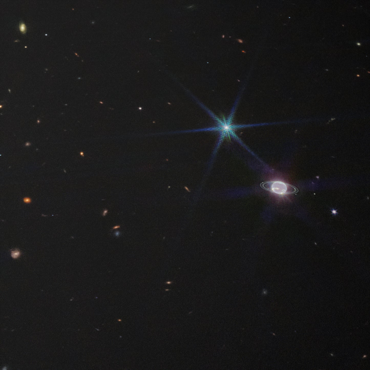 Rare Glimpse of Neptune’s Rings