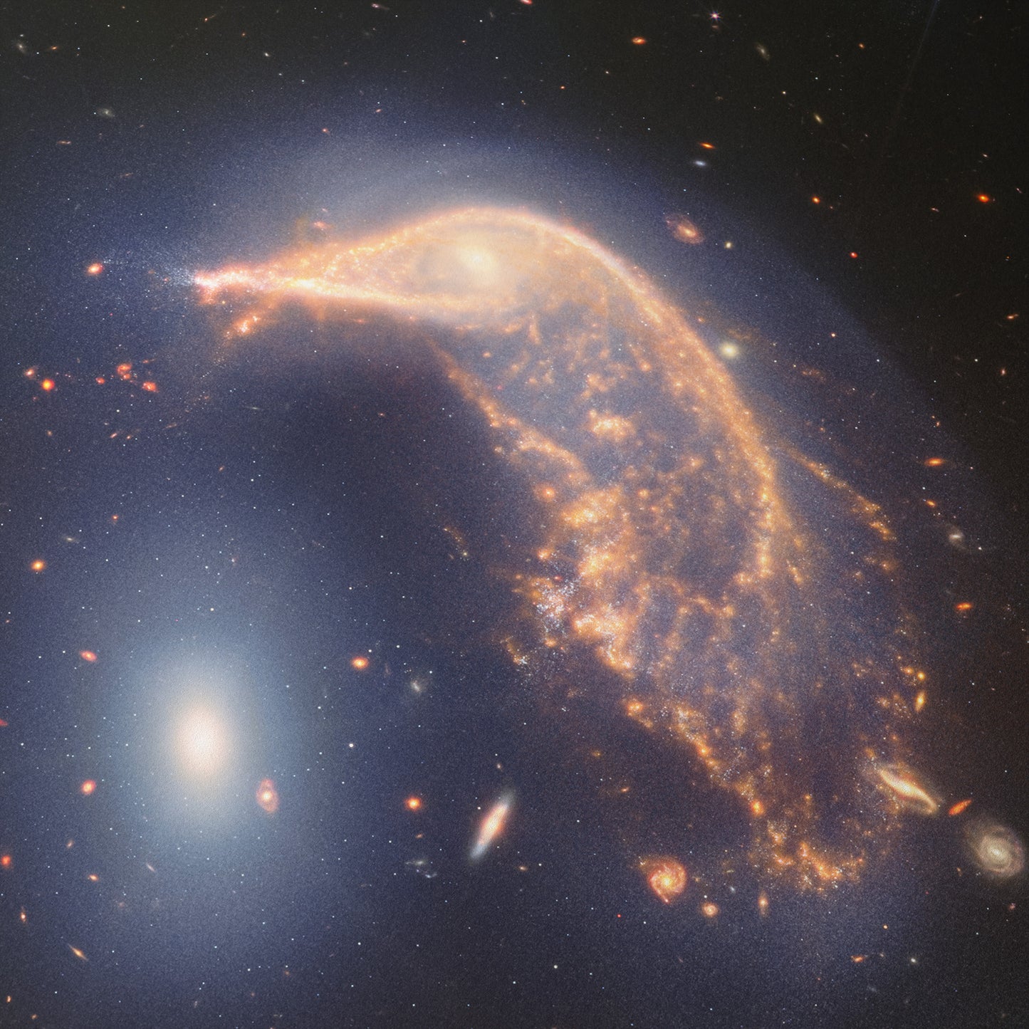A Penguin NGC 2936 guarding an Egg NGC 2937