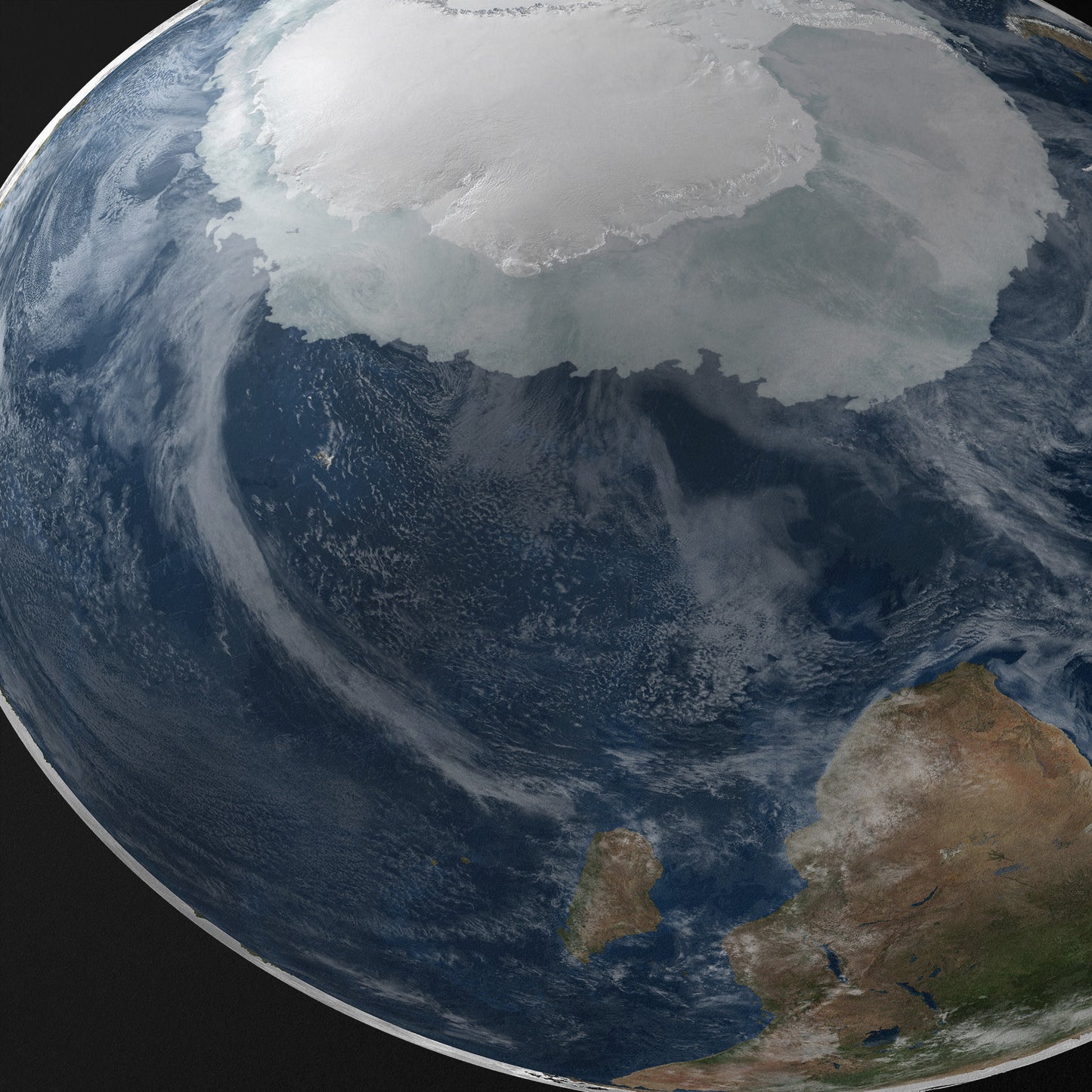 Global View of the Arctic and Antarctic