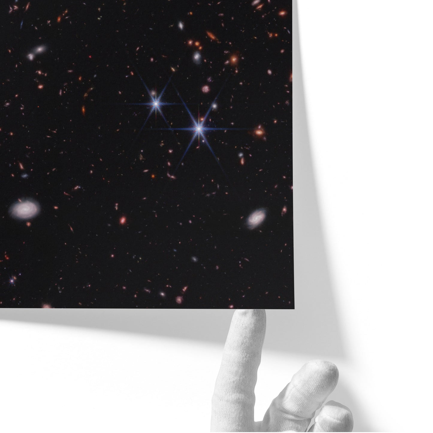 Hundreds of Small Galaxies Against the Black Background of Space