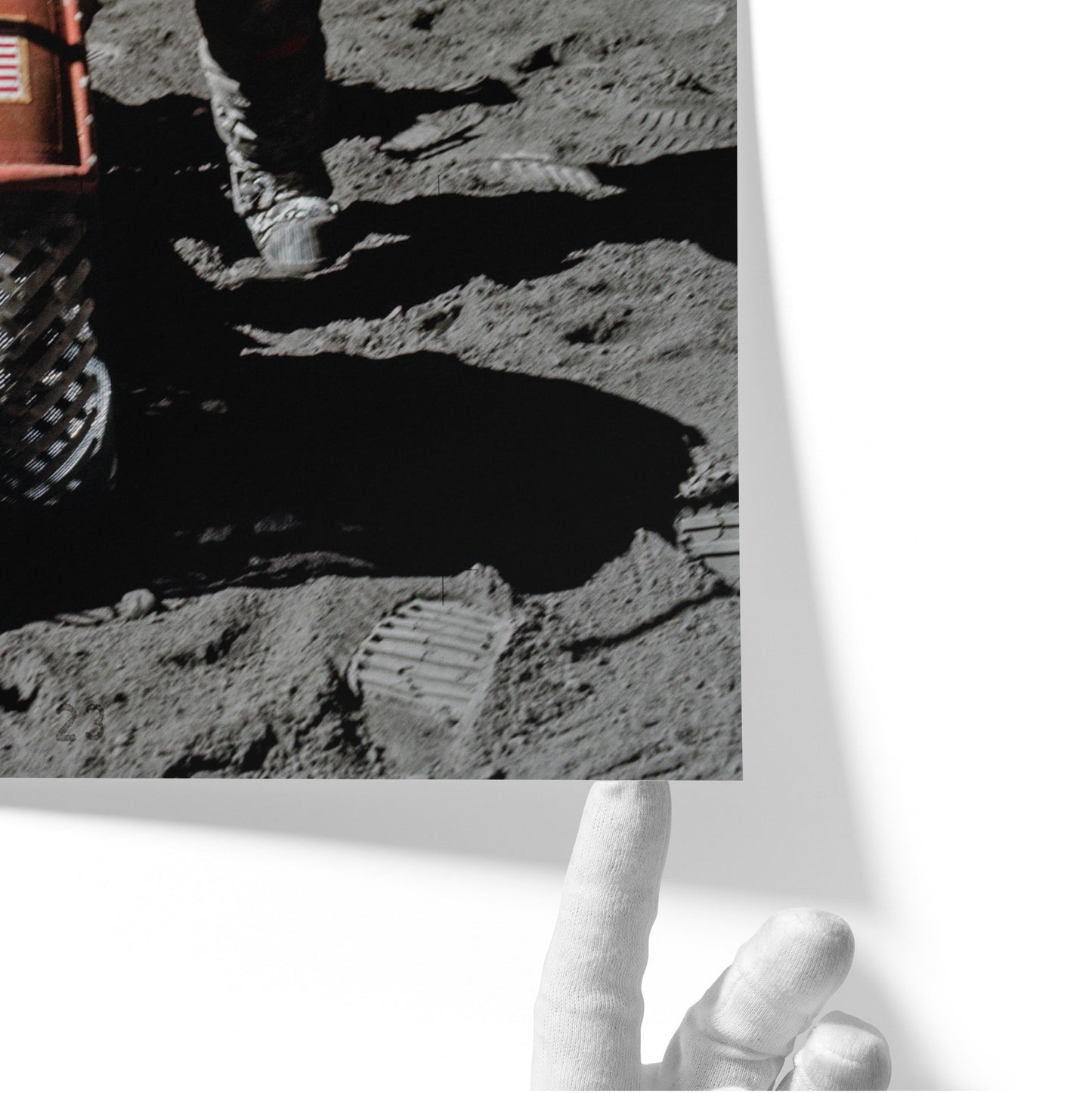 Astronaut Eugene Cernan Beside Lunar Roving Vehicle During EVA