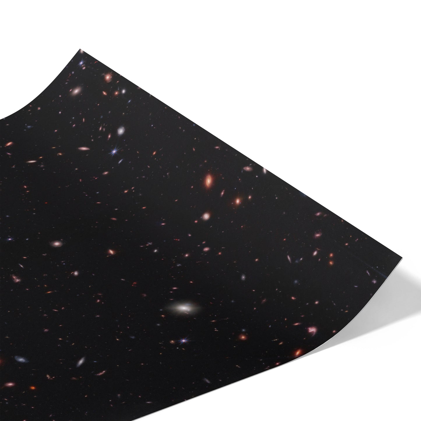 Hundreds of Small Galaxies Against the Black Background of Space