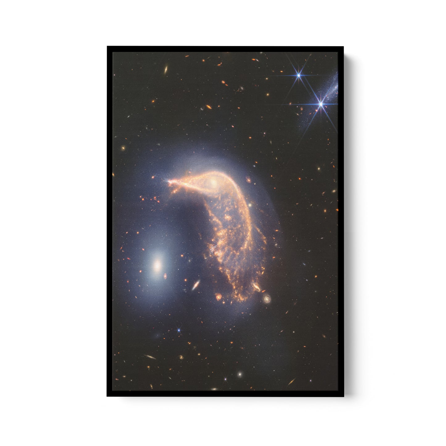 A Penguin NGC 2936 guarding an Egg NGC 2937